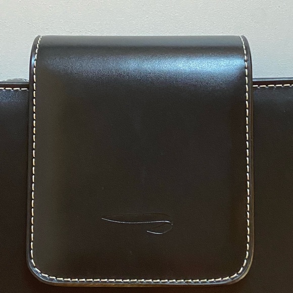 The Hermes of England Tanner Krolle London Classic Black Leather Bag Retail$2500 - Picture 5 of 16
